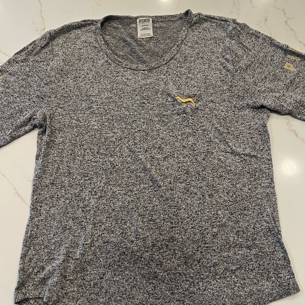 Victoria's Secret PINK Gold Dog Sleepwear Top